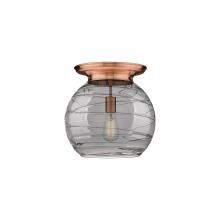 Innovations Lighting 221-1F-AC-G1213-14SM - Athens Deco Swirl - 1 Light - 14 inch - Antique Copper - Flush Mount