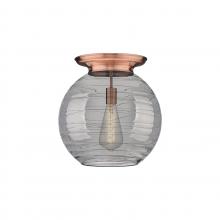 Innovations Lighting 221-1F-AC-G1213-16SM - Athens Deco Swirl - 1 Light - 16 inch - Antique Copper - Flush Mount