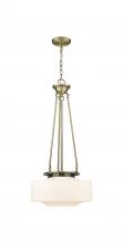 Innovations Lighting 221-1P-AB-G691-16 - Bridgeton - 1 Light - 16 inch - Antique Brass - Chain Hung - Pendant