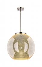 Innovations Lighting 221-1S-PN-G128-16 - Athens - 1 Light - 16 inch - Polished Nickel - Stem Hung - Pendant