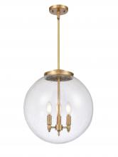 Innovations Lighting 221-3S-BB-G204-16-LED - Beacon - 3 Light - 16 inch - Brushed Brass - Stem hung - Pendant