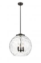 Innovations Lighting 221-3S-OB-G1215-18 - Athens Water Glass - 3 Light - 18 inch - Oil Rubbed Bronze - Stem hung - Pendant