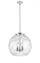 Innovations Lighting 221-3S-PC-G1215-18 - Athens Water Glass - 3 Light - 18 inch - Polished Chrome - Stem hung - Pendant