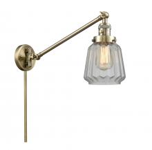 Innovations Lighting 237-AB-G142 - Chatham - 1 Light - 8 inch - Antique Brass -Adjustable Swing Arm