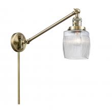 Innovations Lighting 237-AB-G302 - Colton - 1 Light - 8 inch - Antique Brass -Adjustable Swing Arm