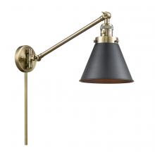 Innovations Lighting 237-AB-M13-BK - Appalachian - 1 Light - 8 inch - Antique Brass -Adjustable Swing Arm