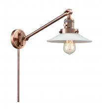 Innovations Lighting 237-AC-G1 - Halophane - 1 Light - 9 inch - Antique Copper -Adjustable Swing Arm