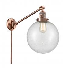 Innovations Lighting 237-AC-G204-10 - Beacon - 1 Light - 10 inch - Antique Copper -Adjustable Swing Arm