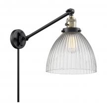 Innovations Lighting 237-BAB-G222 - Seneca Falls - 1 Light - 10 inch - Black Antique Brass -Adjustable Swing Arm