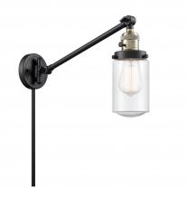 Innovations Lighting 237-BAB-G314 - Dover - 1 Light - 5 inch - Black Antique Brass -Adjustable Swing Arm
