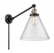 Innovations Lighting 237-BAB-G44-L - Cone - 1 Light - 12 inch - Black Antique Brass -Adjustable Swing Arm