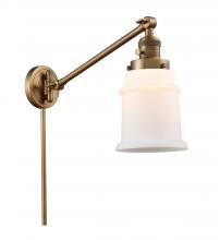 Innovations Lighting 237-BB-G181 - Canton - 1 Light - 8 inch - Brushed Brass -Adjustable Swing Arm