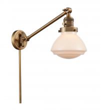Innovations Lighting 237-BB-G321 - Olean - 1 Light - 9 inch - Brushed Brass -Adjustable Swing Arm