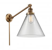 Innovations Lighting 237-BB-G42-L - Cone - 1 Light - 12 inch - Brushed Brass -Adjustable Swing Arm