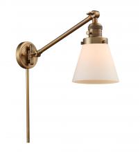 Innovations Lighting 237-BB-G61 - Cone - 1 Light - 8 inch - Brushed Brass -Adjustable Swing Arm