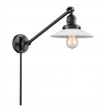 Innovations Lighting 237-BK-G1 - Halophane - 1 Light - 9 inch - Matte Black -Adjustable Swing Arm
