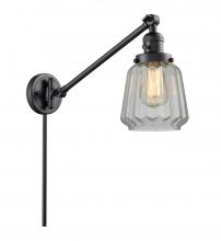 Innovations Lighting 237-BK-G142 - Chatham - 1 Light - 8 inch - Matte Black -Adjustable Swing Arm