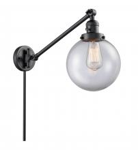 Innovations Lighting 237-BK-G202-8 - Beacon - 1 Light - 8 inch - Matte Black -Adjustable Swing Arm