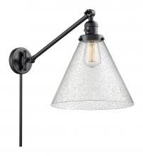 Innovations Lighting 237-BK-G44-L - Cone - 1 Light - 12 inch - Matte Black -Adjustable Swing Arm
