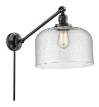 Innovations Lighting 237-BK-G74-L - Bell - 1 Light - 12 inch - Matte Black -Adjustable Swing Arm