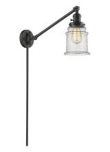 Innovations Lighting 237-OB-G184 - Canton - 1 Light - 8 inch - Oil Rubbed Bronze -Adjustable Swing Arm
