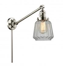 Innovations Lighting 237-PN-G142 - Chatham - 1 Light - 8 inch - Polished Nickel -Adjustable Swing Arm
