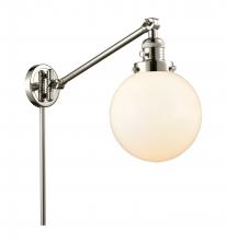 Innovations Lighting 237-PN-G201-8 - Beacon - 1 Light - 8 inch - Polished Nickel -Adjustable Swing Arm