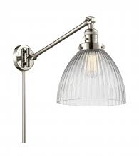 Innovations Lighting 237-PN-G222 - Seneca Falls - 1 Light - 10 inch - Polished Nickel -Adjustable Swing Arm