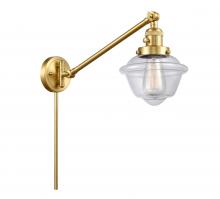 Innovations Lighting 237-SG-G532 - Oxford - 1 Light - 8 inch - Satin Gold -Adjustable Swing Arm