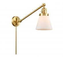 Innovations Lighting 237-SG-G61 - Cone - 1 Light - 8 inch - Satin Gold -Adjustable Swing Arm