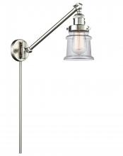 Innovations Lighting 237-SN-G182S - Canton - 1 Light - 8 inch - Brushed Satin Nickel -Adjustable Swing Arm