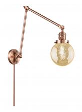 Innovations Lighting 238-AC-G208-6 - Beacon - 1 Light - 6 inch - Antique Copper -Adjustable Swing Arm