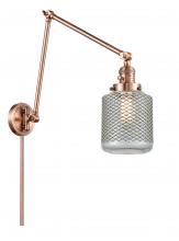 Innovations Lighting 238-AC-G262 - Stanton - 1 Light - 6 inch - Antique Copper -Adjustable Swing Arm