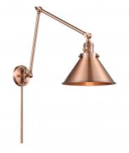 Innovations Lighting 238-AC-M10-AC - Briarcliff - 1 Light - 10 inch - Antique Copper -Adjustable Swing Arm
