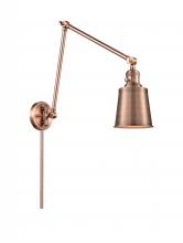 Innovations Lighting 238-AC-M9-AC - Addison - 1 Light - 8 inch - Antique Copper -Adjustable Swing Arm