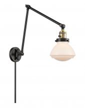 Innovations Lighting 238-BAB-G321 - Olean - 1 Light - 9 inch - Black Antique Brass -Adjustable Swing Arm