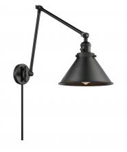 Innovations Lighting 238-BK-M10-BK - Briarcliff - 1 Light - 10 inch - Matte Black -Adjustable Swing Arm