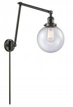 Innovations Lighting 238-OB-G204-8 - Beacon - 1 Light - 8 inch - Oil Rubbed Bronze -Adjustable Swing Arm