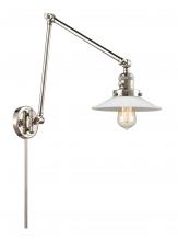 Innovations Lighting 238-PN-G1 - Halophane - 1 Light - 9 inch - Polished Nickel -Adjustable Swing Arm