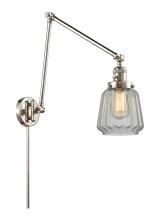 Innovations Lighting 238-PN-G142 - Chatham - 1 Light - 8 inch - Polished Nickel -Adjustable Swing Arm