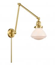 Innovations Lighting 238-SG-G321 - Olean - 1 Light - 9 inch - Satin Gold -Adjustable Swing Arm