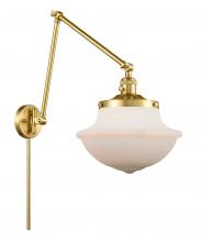 Innovations Lighting 238-SG-G541 - Oxford - 1 Light - 12 inch - Satin Gold -Adjustable Swing Arm