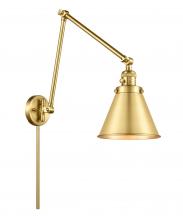 Innovations Lighting 238-SG-M13-SG - Appalachian - 1 Light - 8 inch - Satin Gold -Adjustable Swing Arm