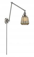 Innovations Lighting 238-SN-G146-LED - Chatham - 1 Light - 8 inch - Brushed Satin Nickel -Adjustable Swing Arm
