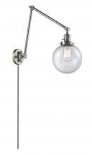 Innovations Lighting 238-SN-G204-8 - Beacon - 1 Light - 8 inch - Brushed Satin Nickel -Adjustable Swing Arm