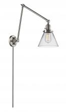 Innovations Lighting 238-SN-G42-LED - Cone - 1 Light - 8 inch - Brushed Satin Nickel -Adjustable Swing Arm
