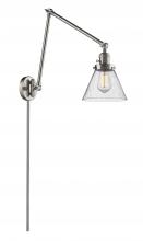 Innovations Lighting 238-SN-G44-LED - Cone - 1 Light - 8 inch - Brushed Satin Nickel -Adjustable Swing Arm