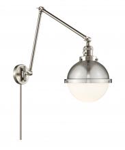 Innovations Lighting 238-SN-HFS-81-SN - Hampden - 1 Light - 9 inch - Brushed Satin Nickel -Adjustable Swing Arm