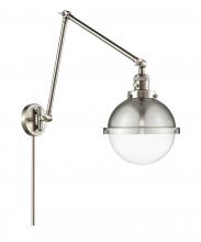 Innovations Lighting 238-SN-HFS-82-SN - Hampden - 1 Light - 9 inch - Brushed Satin Nickel -Adjustable Swing Arm