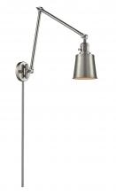 Innovations Lighting 238-SN-M9-SN - Addison - 1 Light - 8 inch - Brushed Satin Nickel -Adjustable Swing Arm